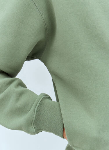 Jacquemus Le Hoodie Zip Gros Grain Sweatshirt Green jac0158016