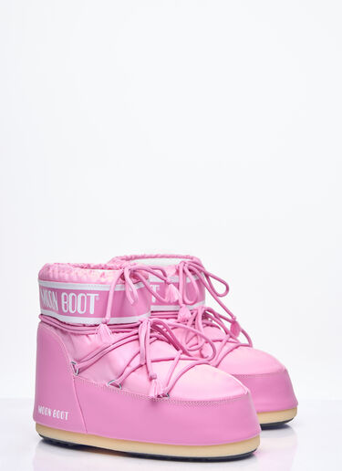 Moon Boot Icon Low Nylon Boots Pink mnb0358006