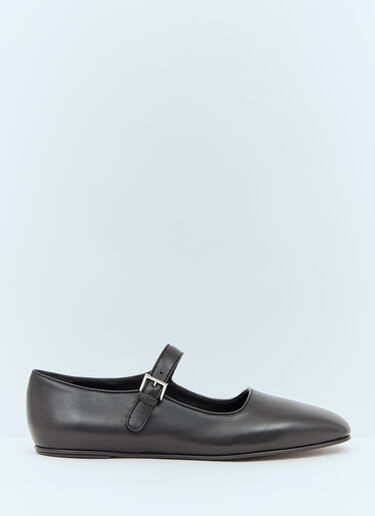 The Row Ava Ballerina Flats Black row0258027