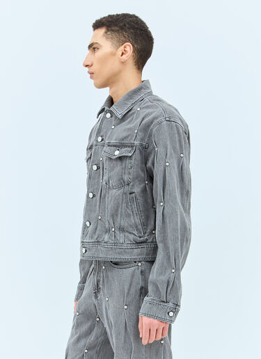 Kusikohc Multi Rivet Denim Jacket Grey kus0156002