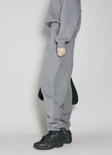 Alexander Wang Women's Glitter Terry Track Pants in Grey