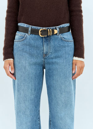 The Row Vintage Belt Black row0257013