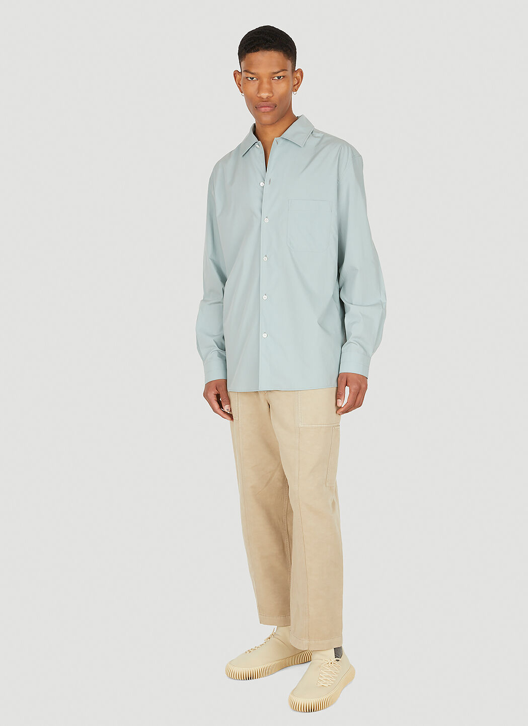 Lemaire20aw CONVERTIBLE COLLAR SHIRT-