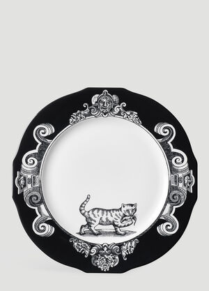 Gucci Set Of Two Cat Presentation Plate White wps0691246