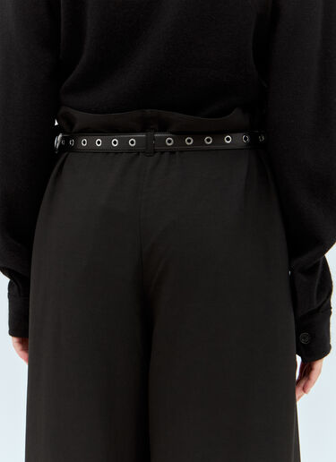 TOTEME Eyelet Leather Belt Black tot0257040