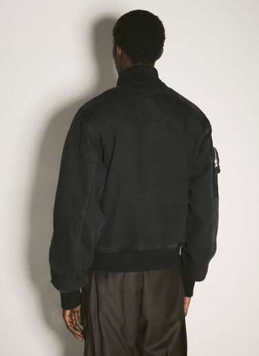 O.FILES Cargo Bomber Jacket Black ofl0158005