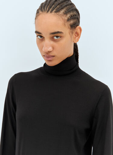 The Row Heva Highneck Top Black row0258010