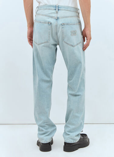 Miu Miu Logo Patch Jeans Blue miu0358002