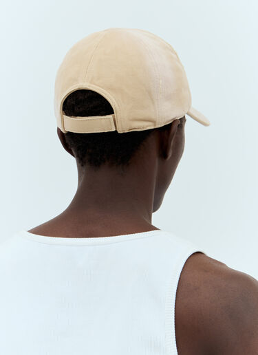 Miu Miu Denim Baseball Cap Beige miu0157011