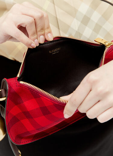 Burberry ミニシールド スリングショルダーバッグ  レッド bur0255008