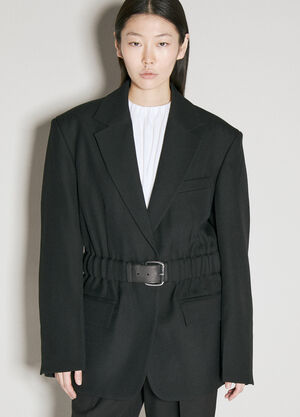Coperni Tailored Blazer With Intergrate Belt Black cpn0255015