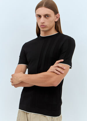 Jacquemus 르 티셔츠 트리코 블랙 jac0158014