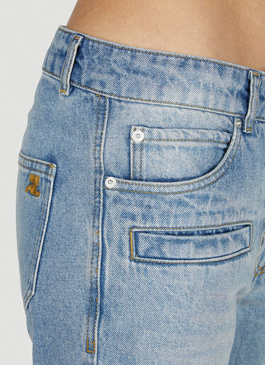 Courrèges Zip Jeans Light Blue cou0251018