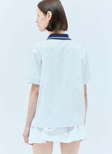 Miu Miu ショートスリーブポプリンシャツ ホワイト miu0257012