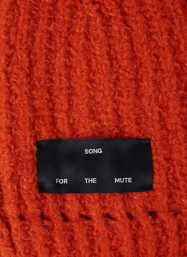 Song for the Mute Oversized Knitted Balaclava Black sfm0154013