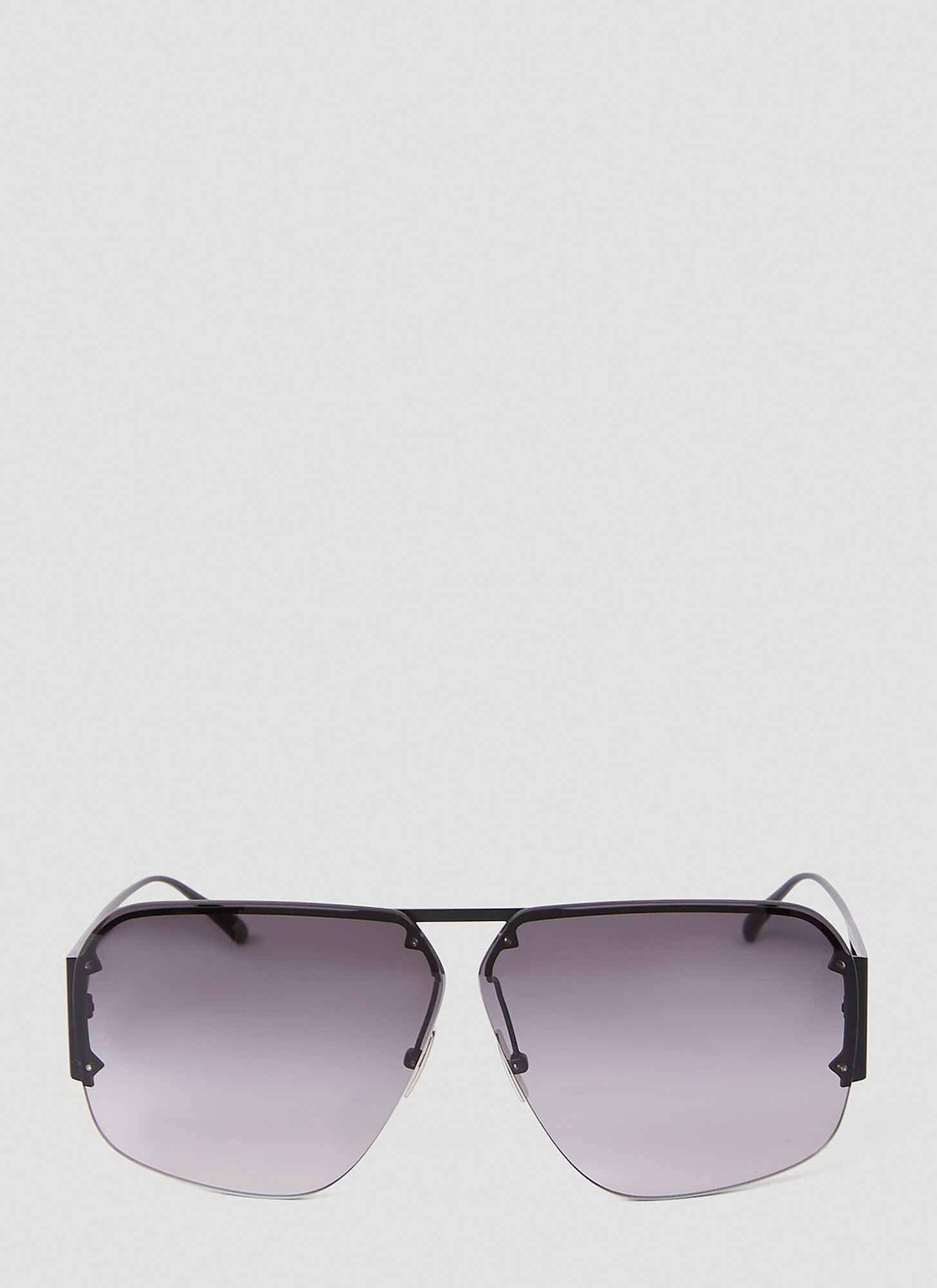 Bottega Veneta Bv1065s Rectangle Sunglasses In Black