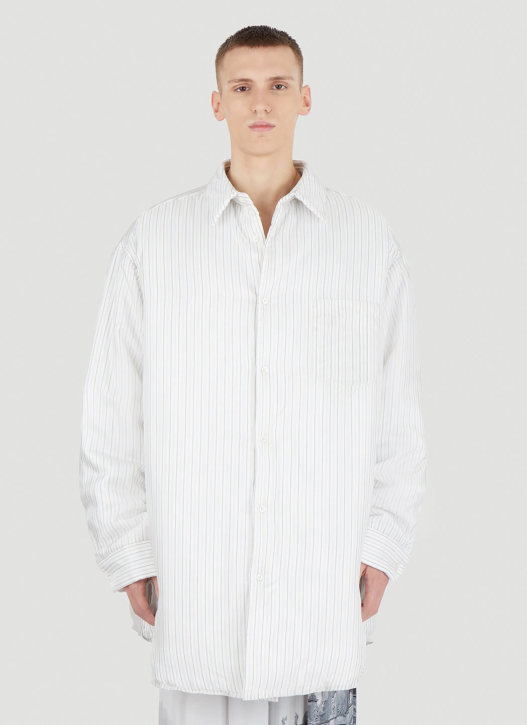 Maison Margiela ホワイト オーバーサイズ ストライプシャツ | LN-CC®