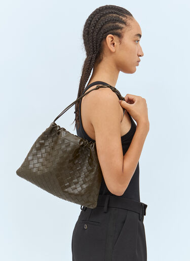 Bottega Veneta 조임끈 파우치  그린 bov0257080