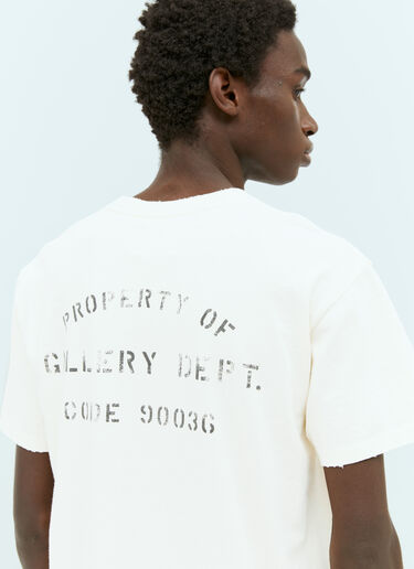 Gallery Dept. 프로퍼티 스텐실 티셔츠 크림 gdp0153025