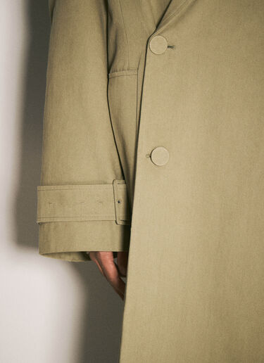 Entire Studios Canvas Trench Coat Khaki ent0157017