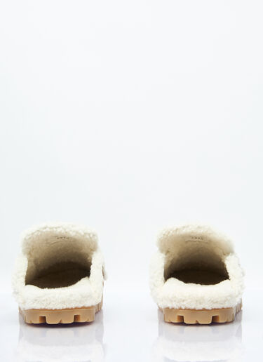 Prada Shearling Slippers Brown pra0258037