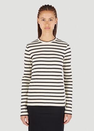 Jil Sander+ Striped Long Sleeved T-Shirt White jsp0251020