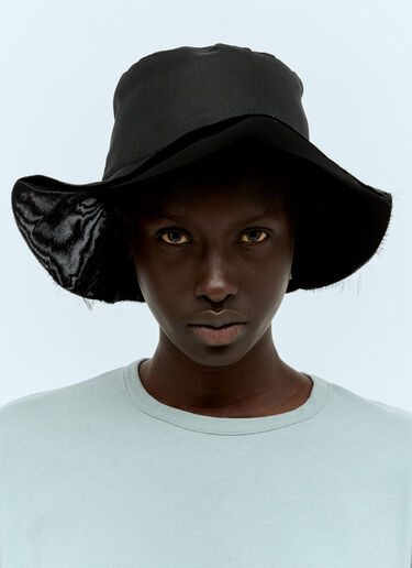 The Row Sofia Bucket Hat Black row0256052