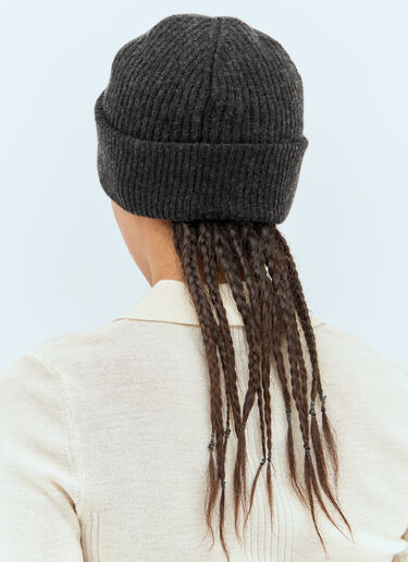 Ganni Rib Beanie Hat Black gan0258059