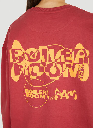 Boiler Room x P.A.M. 徽标印花运动衫 红色 bor0350005