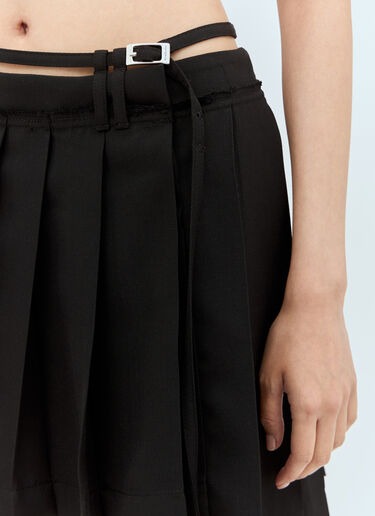 Acne Studios Pleated Mini Skirt Black acn0257024