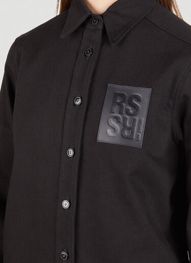 Raf Simons 徽标贴饰衬衫 黑色 raf0251004