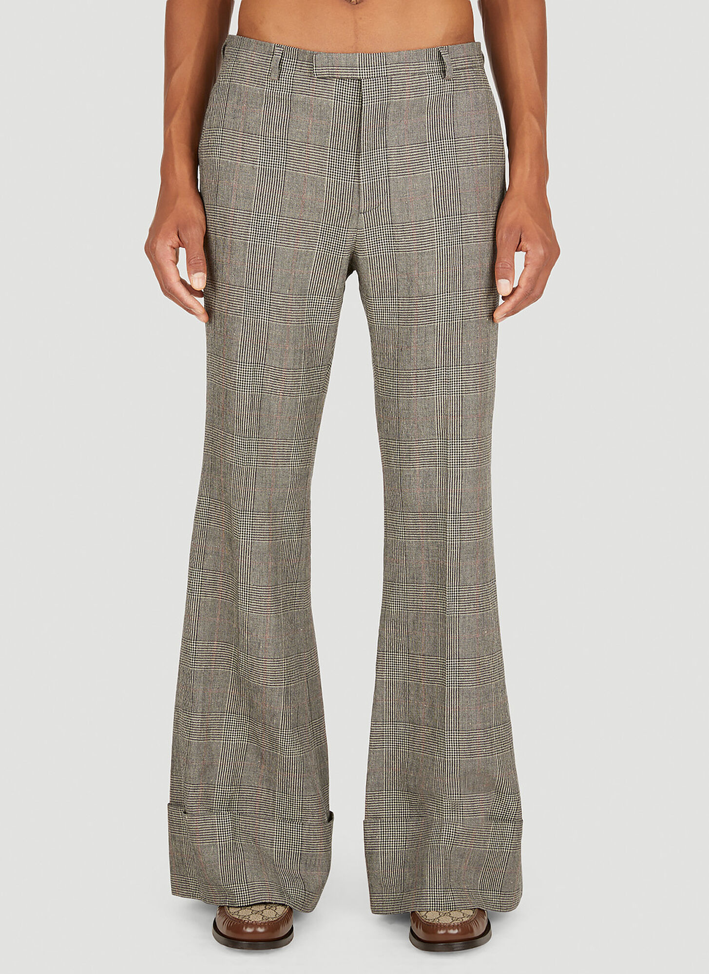 GUCCI PRINCE OF WALES FLARED trousers