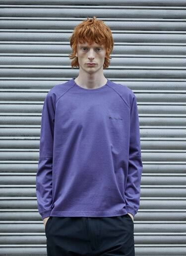 Massimo Osti Studio Logo Long-Sleeve T-Shirt Purple mao0158027