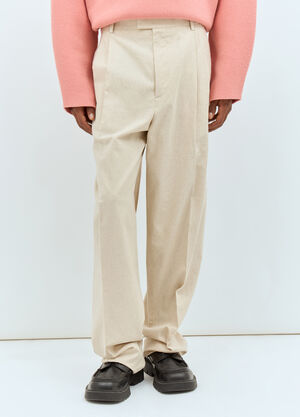 Bottega Veneta Natural Crisp Poplin Pants Pink bov0158004