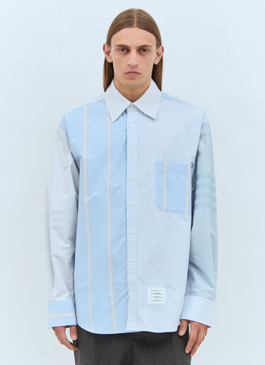 Thom Browne Contrast Stripe Shirt Light Blue thb0157004