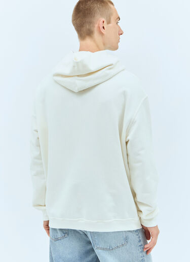 Maison Margiela Upside-Down Logo Hooded Sweatshirt Off white mla0151078