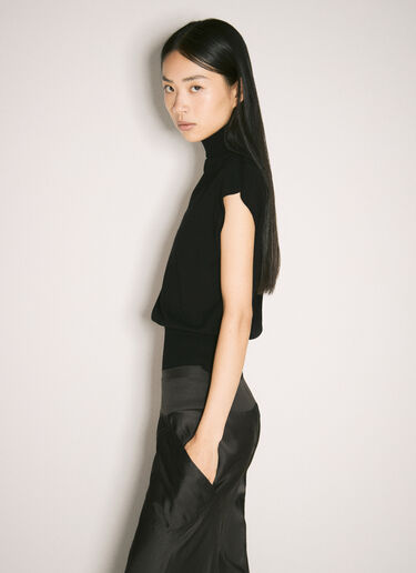 Rick Owens Turtleneck Knit Top Black ric0257012