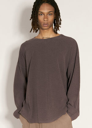 Our Legacy Popover Knit Sweater Brown our0157016