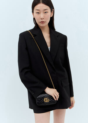 Gucci GG Marmont Super Mini Shoulder Bag Grey guc0257038