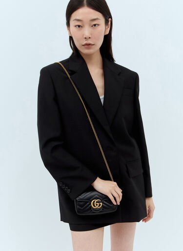 Gucci GG Marmont Super Mini Shoulder Bag Black guc0243125