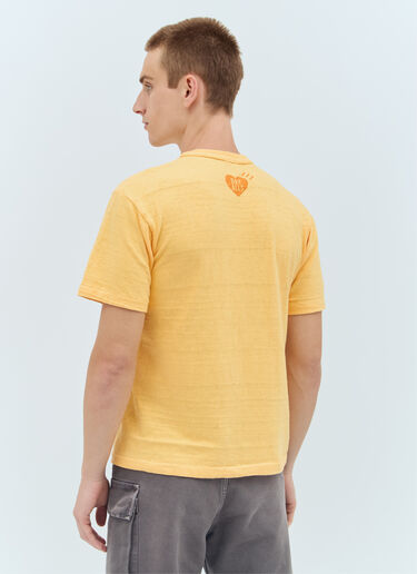 Human Made 로고 프린트 티셔츠 옐로우 hmd0156012