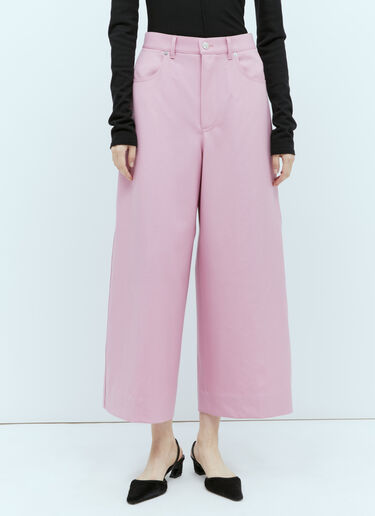 Gucci Wool Drill Pants Pink guc0255043