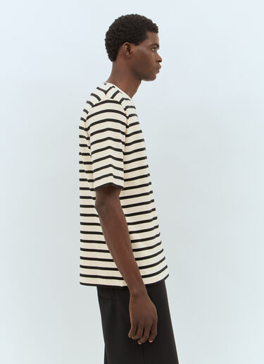 Jil Sander Striped T-Shirt Beige jil0155018