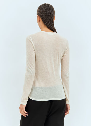 The Row Iverness Top Beige row0258014