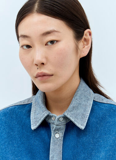 Marni Contrast Denim Shirt Blue mni0257002