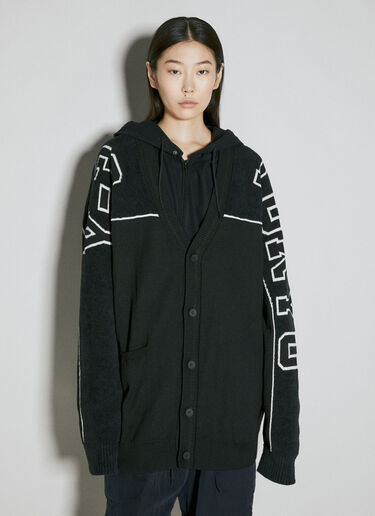 Y-3 Logo Intarsia Cardigan Black yyy0354002