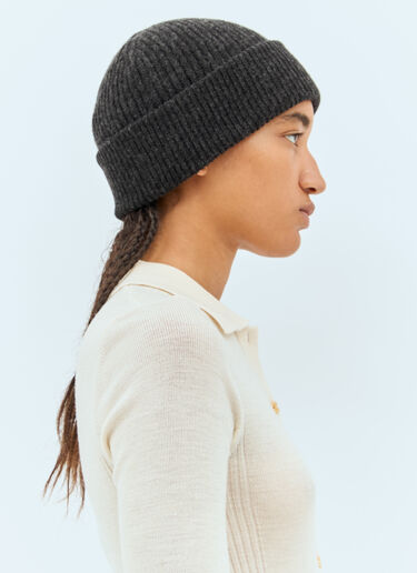 Ganni Rib Beanie Hat Black gan0258059