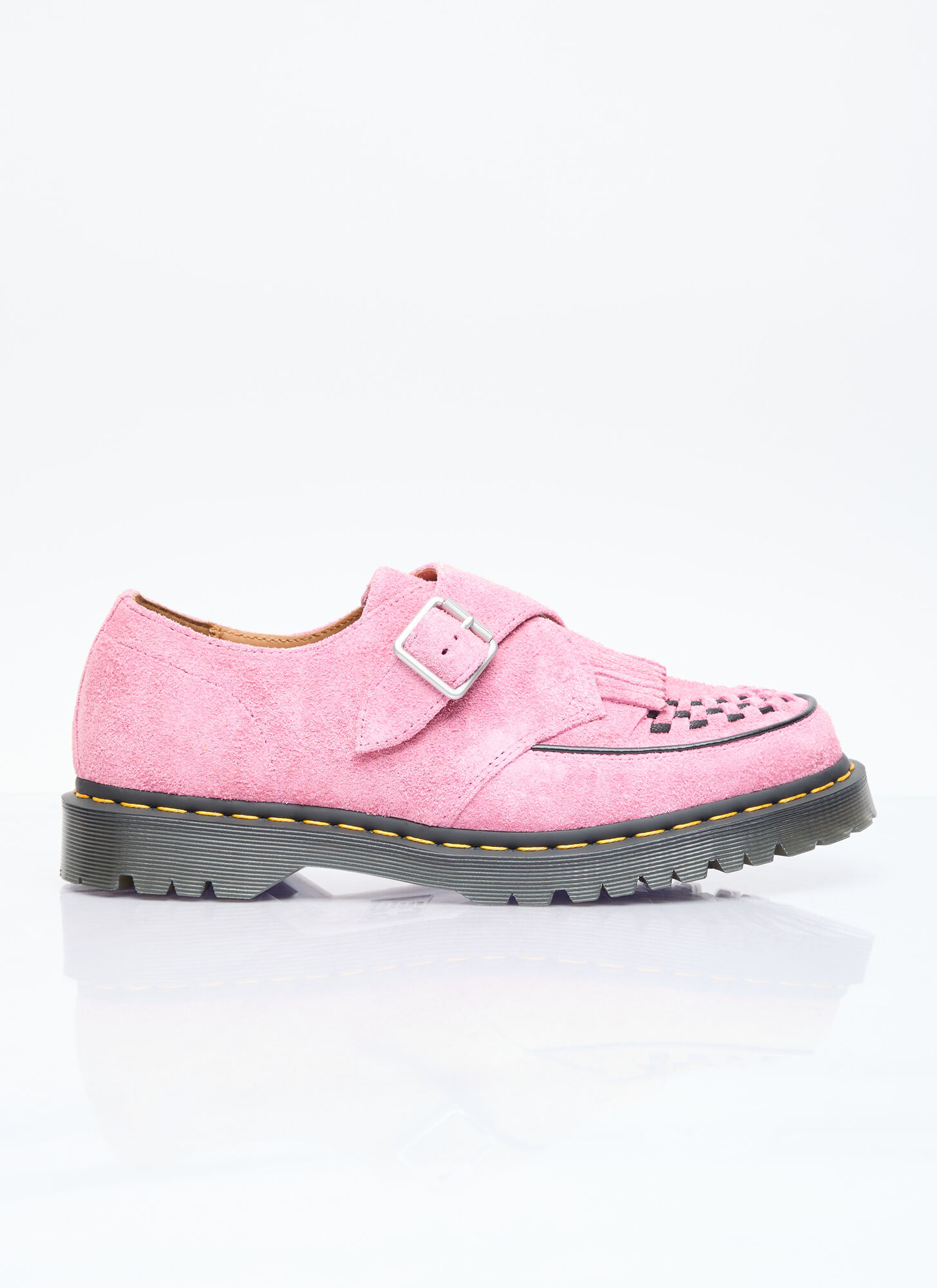 Shop Dr. Martens' The Ramsey Monk Kiltie Creeper Shoes In Pink