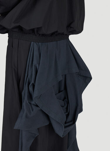 Balenciaga Draped Panel Puffer Jacket Black bal0154023