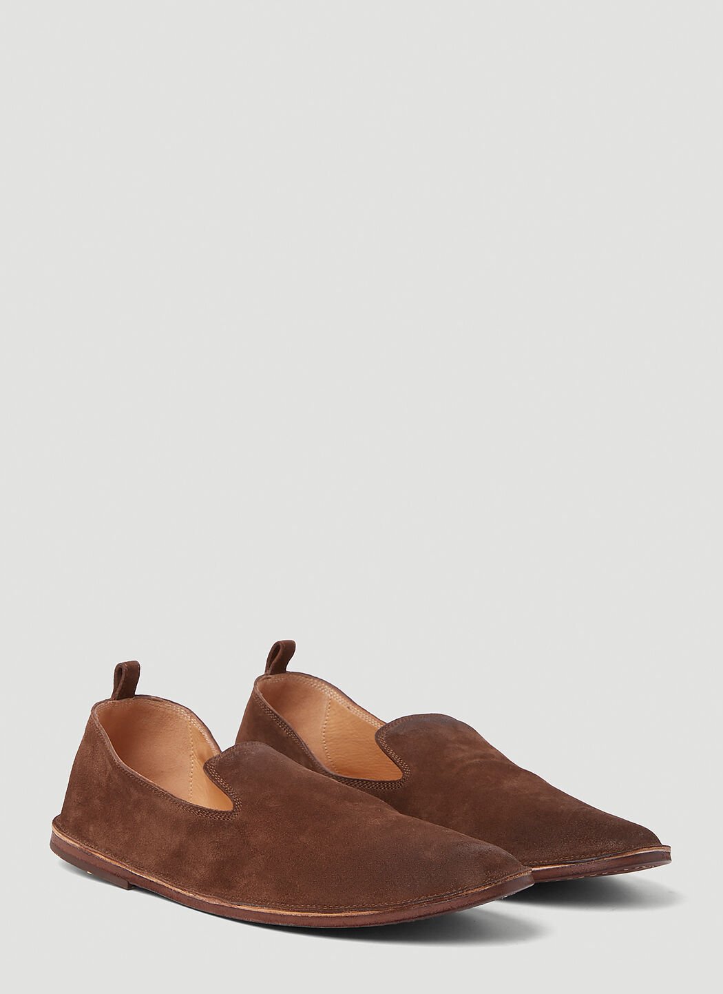 Marsèll round-toe leather loafers - Brown